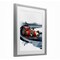 Stupell Industries Race Day F1 Car Framed Print Under Glass, design by Christine Simpson Art